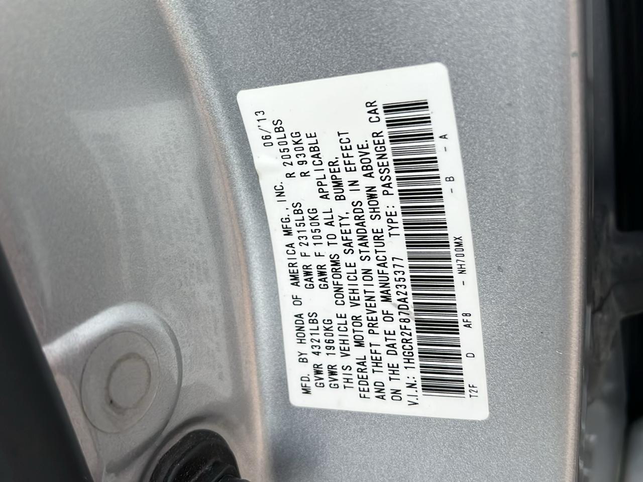Honda Accord  2013