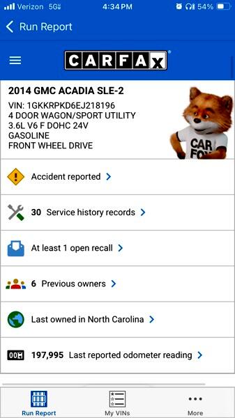GMC Acadia SLE-2 FWD 2014 GMC Acadia SLE-2 FWD 2014