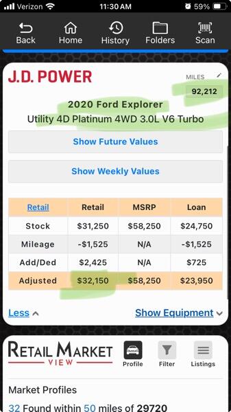 Ford Explorer Platinum AWD 2020 Ford Explorer Platinum AWD 2020