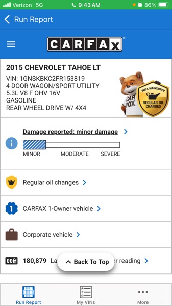 Chevrolet Tahoe LT 4WD 2015