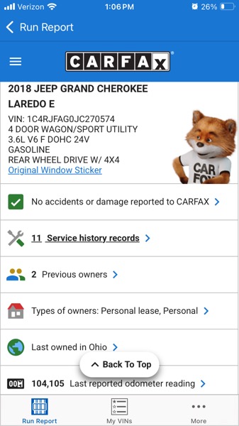 Jeep Grand Cherokee 4dr Laredo 4WD 2018