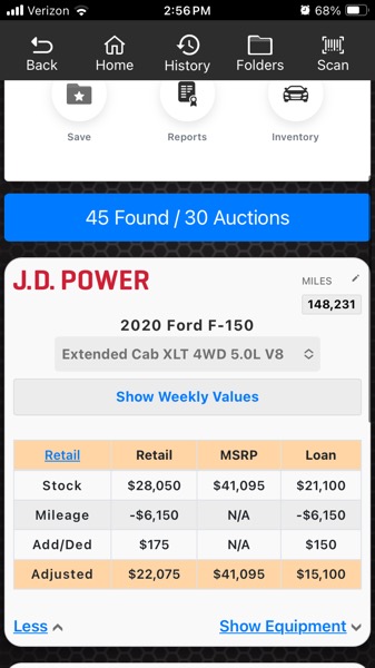 Ford F-150 4WD SuperCab 145" XLT 2020