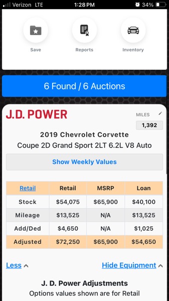 Chevrolet Corvette Grand Sport Preferred w/2LT Coupe Auto 2019