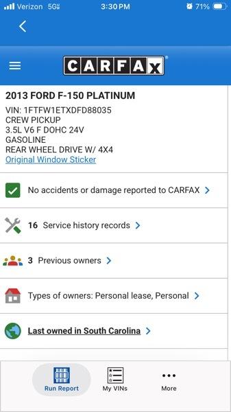 Ford F-150 Platinum 4WD SuperCrew 6.5' Box 2013