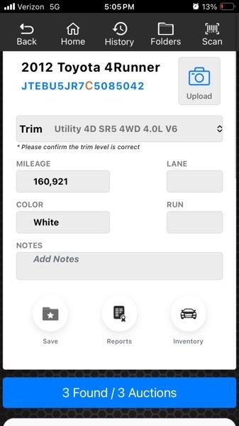Toyota 4Runner SR5 4WD 2012