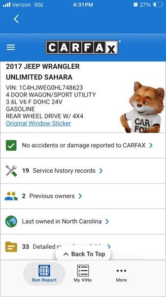 Jeep Wrangler Unlimited Sahara 4WD 2017