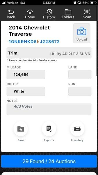 Chevrolet Traverse 2LT FWD 2014