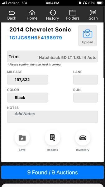 Chevrolet Sonic LT Auto 5-Door 2014