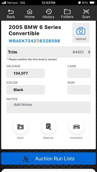 BMW 6-Series 645Ci Convertible 2005