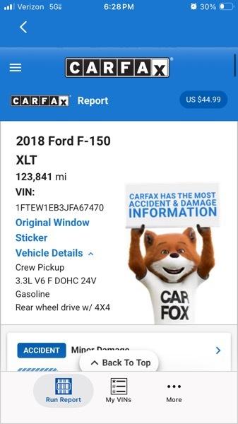 Ford F-150 4WD Reg Cab 145" XLT w/HD Payload Pkg 2018