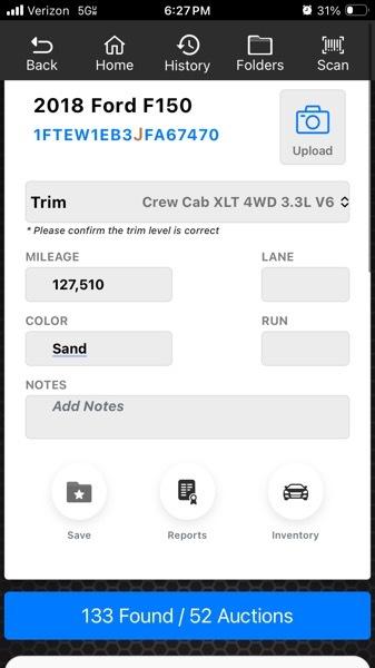 Ford F-150 4WD Reg Cab 145" XLT w/HD Payload Pkg 2018