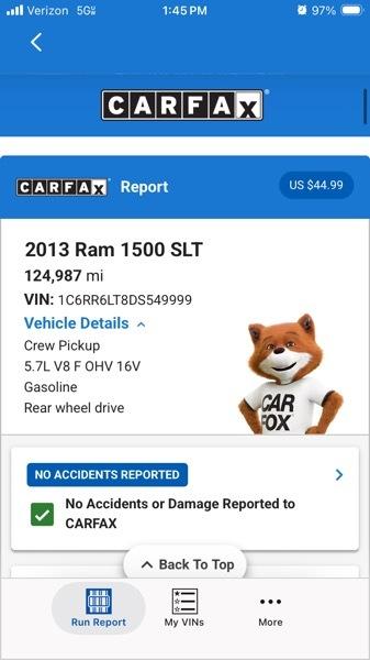 RAM 1500 2WD Crew Cab 140.5" SLT 2013