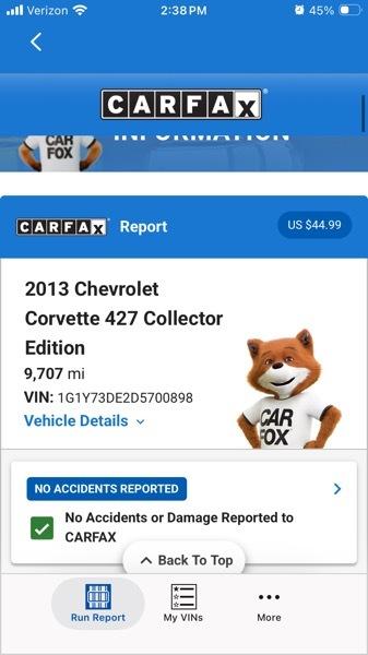 Chevrolet Corvette 427 60th Anniversary 2013