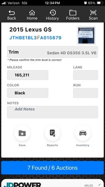 Lexus GS 350 RWD 2015