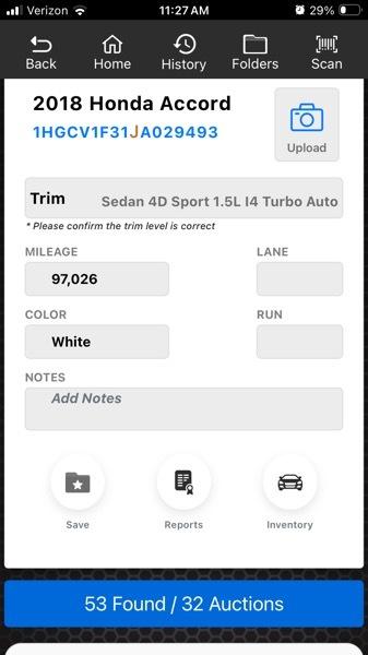 Honda Accord Sport 4D Sedan 1.5L at 2018