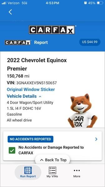 Chevrolet Equinox Premier AWD 2022
