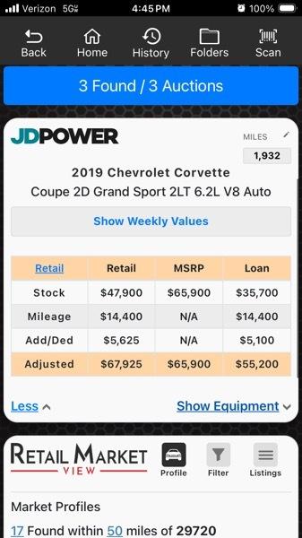 Chevrolet Corvette Grand Sport Preferred w/2LT Coupe Auto 2019