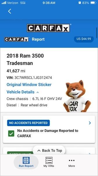 RAM 3500 Crew Cab 2WD DRW 2018