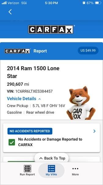 RAM 1500 2WD Crew Cab 149" Lone Star 2014