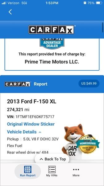 Ford F-150 4WD Reg Cab 126" XLT 2013