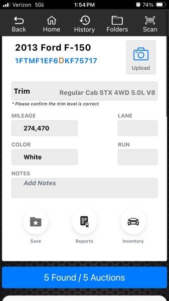 Ford F-150 4WD Reg Cab 126" XLT 2013