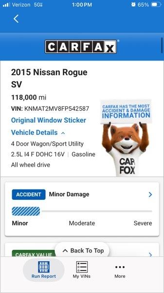Nissan Rogue SV AWD 2015