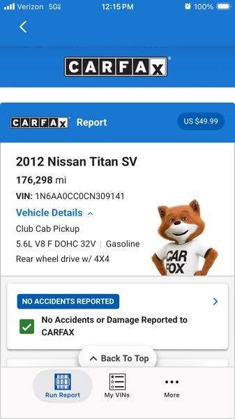 Nissan Titan SV King Cab 4WD 2012
