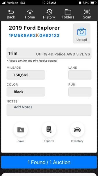 Ford Explorer Police 4WD 2019