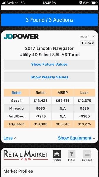 Lincoln Navigator Select 2WD 2017
