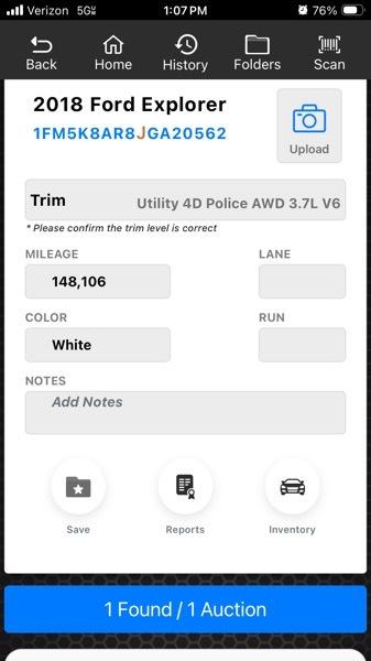 Ford Explorer Police 4WD 2018