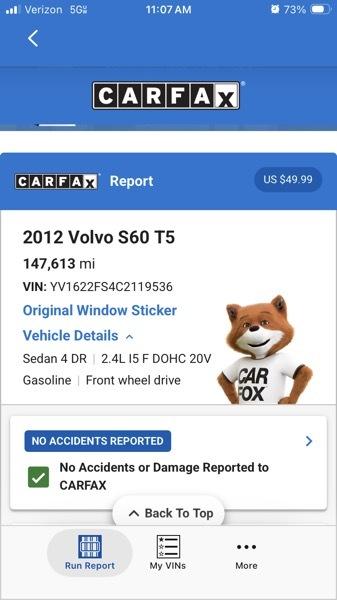 Volvo S60 T5 2012