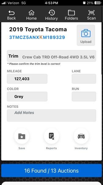 Toyota Tacoma 4WD Access Cab V6 AT TRD Off Road (Natl) 2019