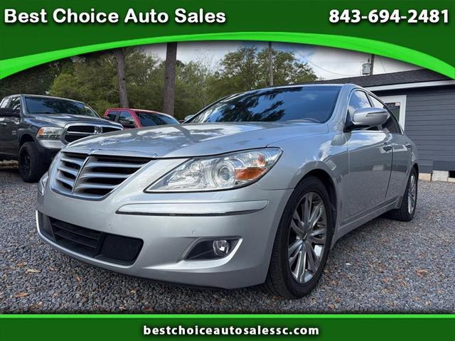 Silver 2011 Hyundai Genesis 4.6 RWD Sedan Rear-Wheel Drive Automatic