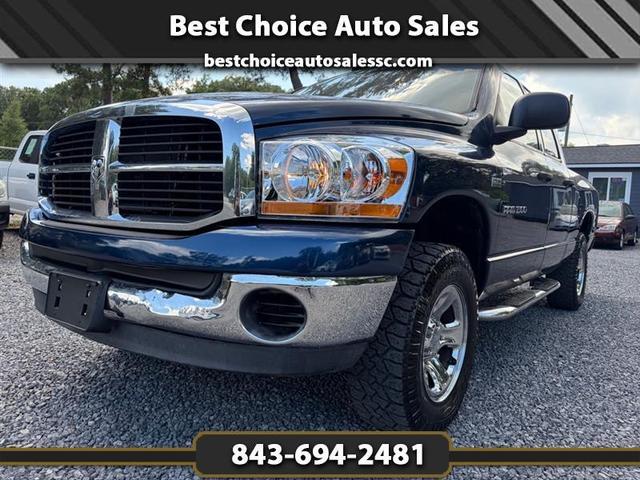 Blue 2006 Dodge RAM 1500 ST Quad Cab 4WD Pickup Truck Four-Wheel Drive Automatic