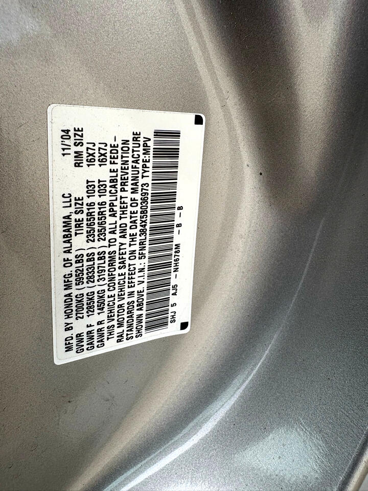 Honda Odyssey EX 2005 Honda Odyssey EX 2005