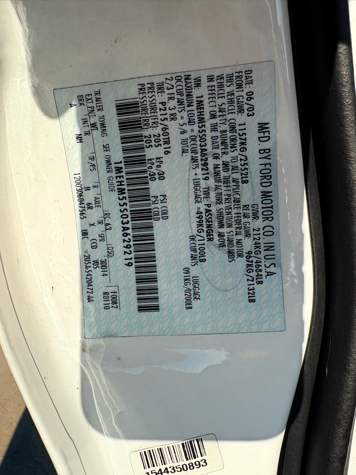 Mercury Sable LS Premium 2003 Mercury Sable LS Premium 2003