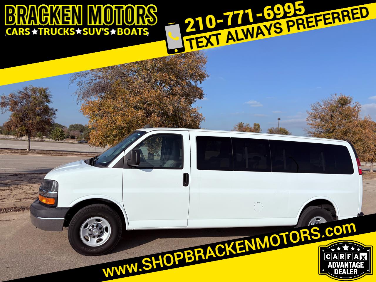 2016 Chevrolet Express LT 3500 Extended