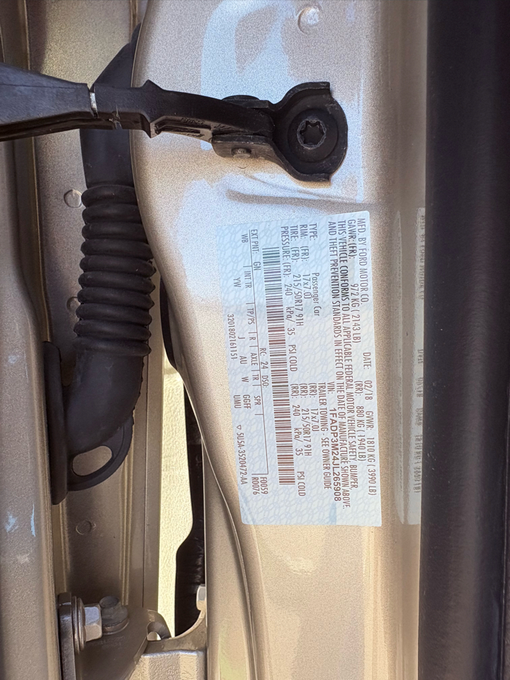 Ford Focus SEL Hatch 2018