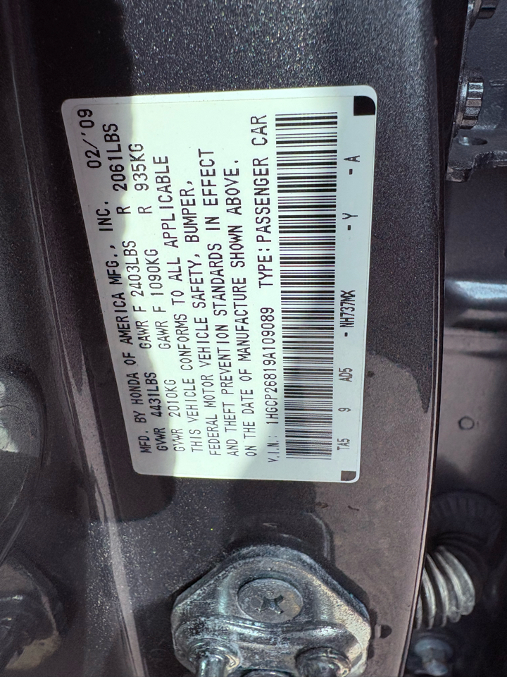 Honda Accord Sdn  2009