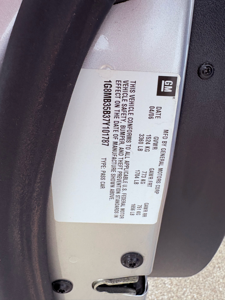 Saturn Sky 2dr Conv 2007