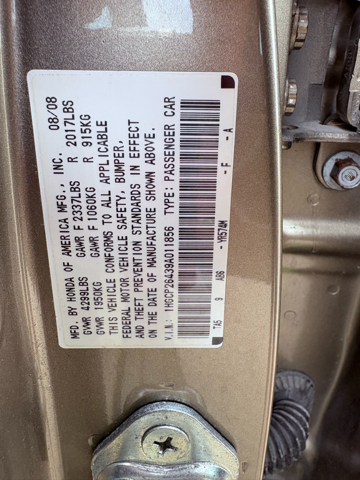 Honda Accord Sdn 4dr I4 Auto LX-P 2009