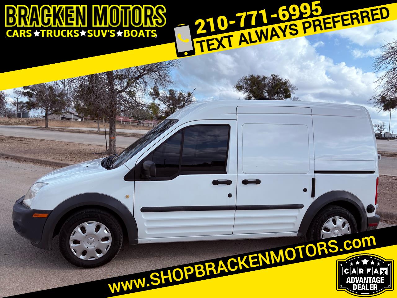 2013 Ford Transit Connect XL w/o side or rear door glass