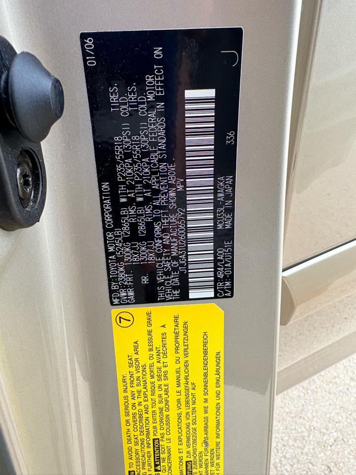 Lexus RX 330 4dr SUV 2006