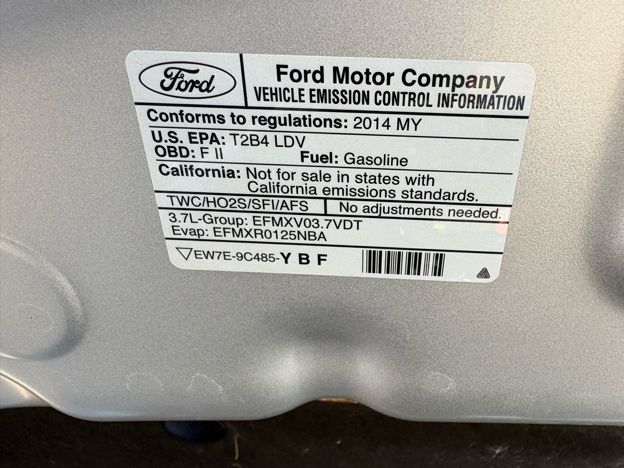 Ford Mustang 2dr Conv V6 2014