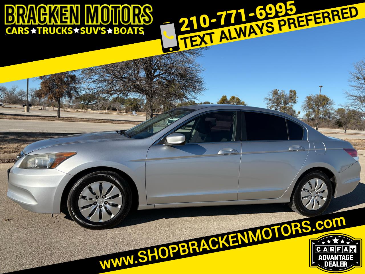 2012 Honda Accord Sdn 4dr I4 Auto LX