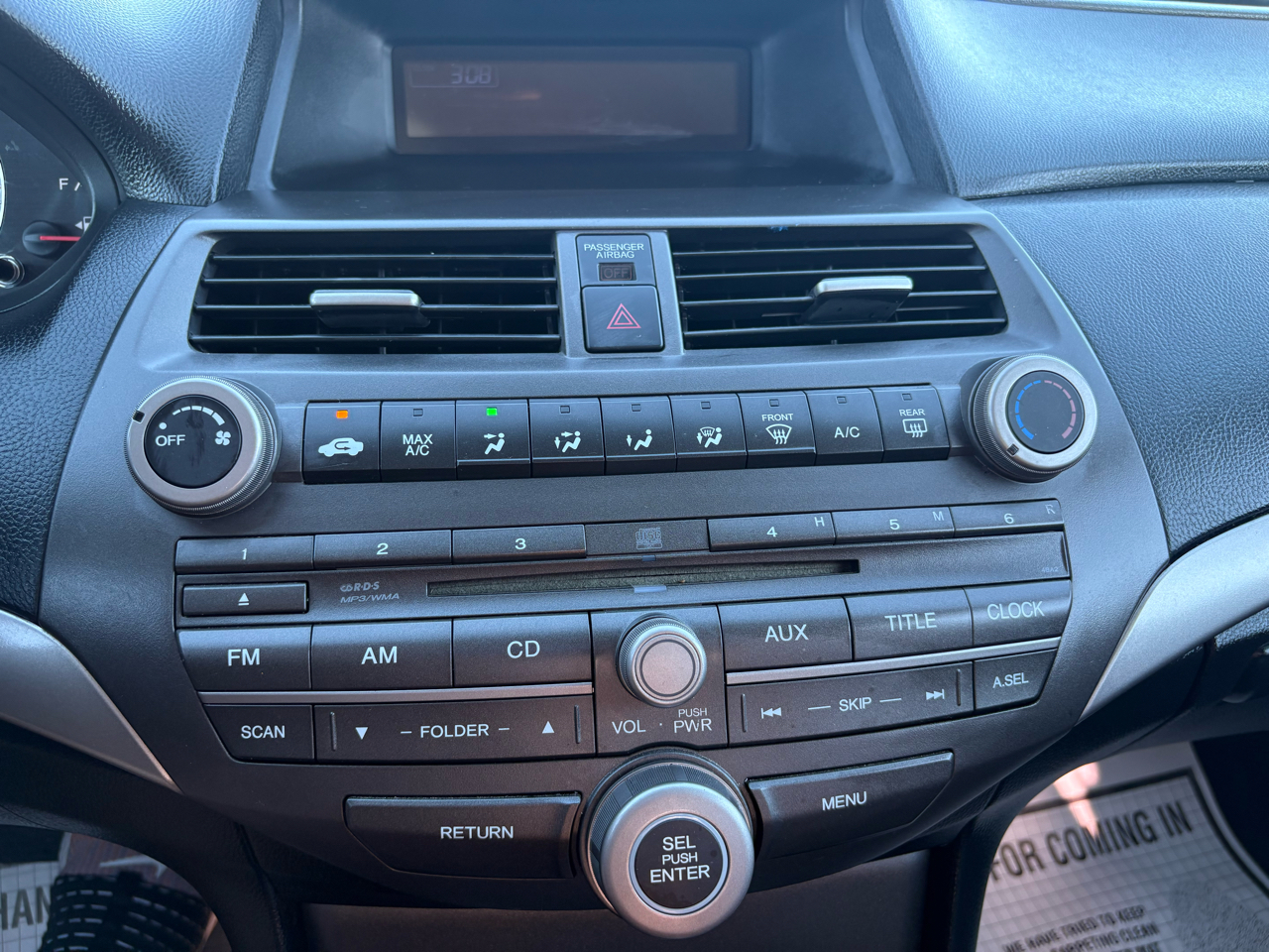 Honda Accord Sdn 4dr I4 Auto LX 2012