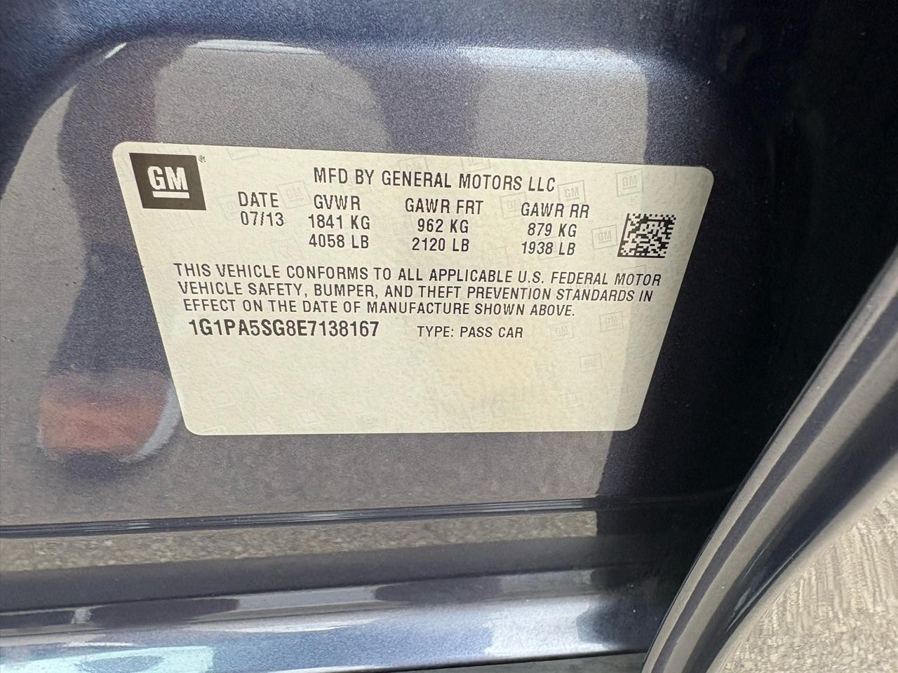 Chevrolet Cruze 4dr Sdn Auto LS 2014