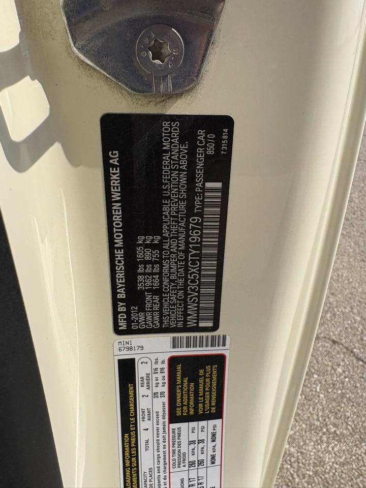 MINI Cooper Hardtop  2012