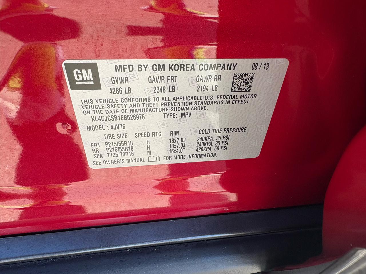 Buick Encore FWD 4dr Leather 2014