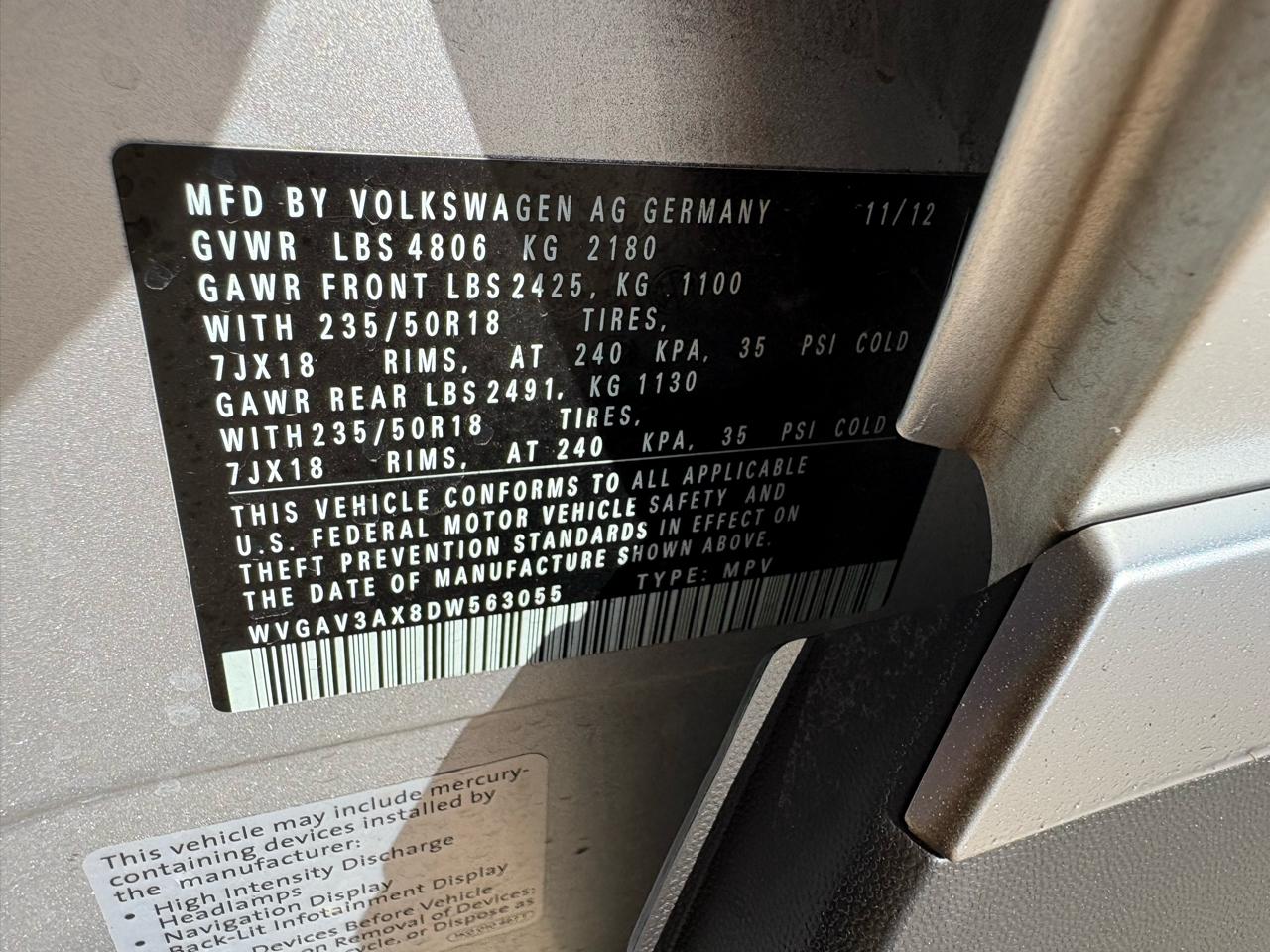 Volkswagen Tiguan  2013